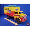 Image 4 : Marx/LUMAR Metal Toy Truck "LUMAR VAN LINES" (9"H x 7"W x 17-1/2"L) (SEE PICS!)