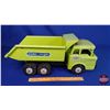 Image 7 : Marx Metal Toy Cabover Dump Truck "Powerhouse Earthmovers" (Steers) (8-1/2"H x 8-1/2"W x 20-1/2"L) (