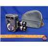 Image 1 : YASHICA 8 Movie Film Camera w/Case (Case Measures: 6"H x 7"W x 2-1/4"D) (SEE PICS!)