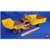 Image 2 : Structo Metal Toy Loader/Dump Truck "Hydraulic Controls" "Hydraulic Load and Dump" (7"H x 8"W x 23-1