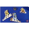 Image 2 : Vintage Table Top Hockey Accessories : Players, Nets, Puck (Players Metal) w/Box (Box Measures: 1-1/