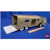 Image 5 : Structo Metal Truck & Trailer "Vista Dome Horse Van" (6-1/2"H x 6"W x 21"L) (SEE PICS!)