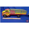 Image 5 : Marx/LUMAR Delivery Truck "Inter-City Delivery Service" + Tin Toy Tractor & Wagon (Truck Measures: 5