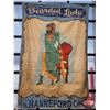 Image 2 : CIRCUS SIDESHOW BANNER "Bearded Lady" "Royal Hanneford Circus (Double Sided / Hand Painted) (Very La
