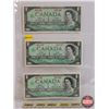 Image 1 : Canada $1 Bills Centennial 1967 (3): - Beattie/Rasminsky 1867 1967 (See Pics for Varieties, Conditio