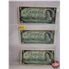 Image 2 : Canada $1 Bills Centennial 1967 (9 Bills): - Beattie/Rasminsky 1867 1967 (See Pics for Varieties, Co