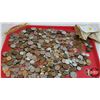 Image 2 : Foreign Coin Collection : Canvas Sack Lot (Large Variety !) (Weighs: 6+ LBS) (SEE PICS!)