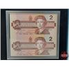 Image 2 : RCM The 1996 Proof $2 Piedfort and Bank Notes Set (In Portfolio) (COA #12288 ) (SEE PICS!)