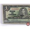 Image 2 : Bank of Canada $1 Bill 1937 : Gordon/Towers #CL9287223 (See Pics for Varieties, Conditions, Serial N