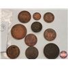 Image 2 : Variety Copper Coins (9) 1800's (SEE PICS!)