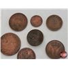 Image 3 : Variety Copper Coins (9) 1800's (SEE PICS!)