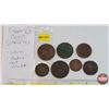 Image 1 : Copper Coins - Variety - Worn - Dates Faint / Not Visible (7 Coins) (SEE PICS!)