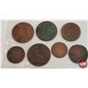 Image 2 : Copper Coins - Variety - Worn - Dates Faint / Not Visible (7 Coins) (SEE PICS!)