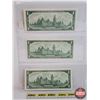 Image 2 : Canada $1 Bills 1967 (3) :  - Beattie/Rasminsky #MO7481086 - Beattie/Rasminsky #1867 1967 - Beattie/