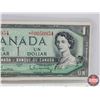 Image 3 : Canada $1 Bill 1954 *Replacement : Beattie/Rasminsky # *OY0050954 (See Pics for Varieties, Condition