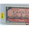 Image 2 : Canada $2 Bill 1954 *Replacement : Beattie/Rasminsky # *BB1477022 (See Pics for Varieties, Condition