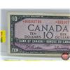 Image 2 : Canada $10 Bill 1954 *Replacement : Beattie/Rasminsky # *AD0103740 (See Pics for Varieties, Conditio