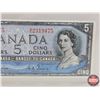 Image 2 : Canada $5 Bill 1954DF "Devil's Face" : Coyne/Towers #AC2319475 (PMG Certified : 53 About Uncirculate