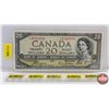 Image 1 : Canada $20 Bill 1954DF "Devil's Face" : Coyne/Towers #BE4548950 (See Pics for Varieties, Conditions,