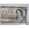 Image 2 : Canada $100 Bill 1954DF "Devil's Face" : Coyne/Towers #AJ0525126 (Was Certified by CCCS : VG-25 Very