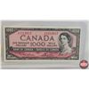 Image 2 : Canada $1000 Bills 1954 (2 Consecutive !) : Lawson/Bouey #AK1212817-818 (See Pics for Varieties, Con