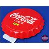 Image 4 : Single Side Tin Coca-Cola Bottle Cap Topper (13"Dia x 1-1/4"D) (SEE PICS!)