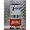 Image 2 : OIL TIN : Macleods Varcon Super Duty Motor Oil (6-1/2"H x 4"Dia) (SEE PICS!)