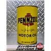 Image 2 : OIL TIN : Pennzoil Motor Oil (6-1/2"H x 4"Dia) (SEE PICS!)