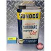 Image 1 : OIL TIN : SUNOCO Special Outboard Motor Oil (c.1955) (8-1/4"H x 4-1/2"W x 2-3/8"D) (SEE PICS!)