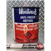 Image 2 : OIL TIN : Woodward's Anti-Freeze Summer Coolant (8"H x 7"Dia) (SEE PICS!)