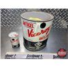 Image 1 : VICEROY TINS (2) : Anti-Freeze Pail (Empty) & 6oz Gas line Anti-Freeze (Full) (Pail Measures : 8"H x