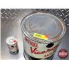 Image 7 : VICEROY TINS (2) : Anti-Freeze Pail (Empty) & 6oz Gas line Anti-Freeze (Full) (Pail Measures : 8"H x