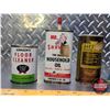 Image 2 : Tin Trio : Johnson's Floor Cleaner (Full), Mr. Shhh Household Oil (1/2 Full)  & Bar's Leak (Died Up)