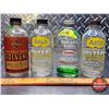 Image 2 : Windshield Washer Fluid Glass Bottles (4): Skelly (Paper Label), Anco (2) & Sohio (5"H x 2"Dia) (SEE