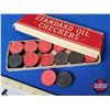 Image 2 : Standard Oil Promotional Checkers w/Original Box (1/2"H x 6-3/4"W x 2-1/2"D) (SEE PICS!)