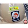 Image 8 : Husky Collector Combo : Hard Hat (Size : Medium) & Patches (2)  (Hat Measures : 6-1/2"H x 8-1/2"W x 