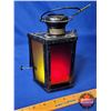 Image 2 : Reliance Kerosene Darkroom Signal Lantern  w/Red & Amber Lenses (8"H x 5-1/4"W x 3"D) (SEE PICS!)