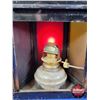 Image 8 : Reliance Kerosene Darkroom Signal Lantern  w/Red & Amber Lenses (8"H x 5-1/4"W x 3"D) (SEE PICS!)