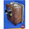 Image 8 : Western Electric Wood Box Wall Hanging Inter-Phone (7"H x 7"W x 5"D) (SEE PICS!)