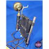 Image 9 : Western Electric Metal Candlestick Scissor Railroad Phone w/ Headset (11"H x 6"W x 11" to 22" D) (SE