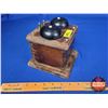 Image 2 : North Electric Wooden Bell Box Ringer  (6"H x 6"W x 6"D) (SEE PICS!)