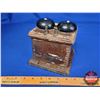 Image 3 : North Electric Wooden Bell Box Ringer  (6"H x 6"W x 6"D) (SEE PICS!)