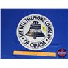 Image 1 : Single Side Tin Embossed Sign : "The Bell Telephone Company of Canada" AAA Sign Co Coltsville Ohio (