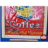 Image 4 : Single Sided Tin Sign "Blue Ribbon Coffee Wonderful Flavour" (Framed/Mounted on Plywood) (28-1/2"H x