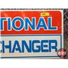Image 3 : Single Sided Aluminum Sign "NATIONAL EXCHANGER" (11-3/4"H x 22-1/2"W) (SEE PICS!)