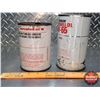 Image 4 : OIL TINS (2): - SHELL Premium Aeroshell Oil W - SHELL Premium Aeroshell Oil W-65 (6-1/2"H x 4"Dia) (