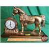 Image 1 : Sessions United Electric Horse Mantle Clock (10-3/4"H x 16"W x 4"D) (SEE PICS!)