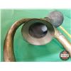 Image 3 : Brass Bugle Auto Horn (c.1920s) (15"W) (SEE PICS!)