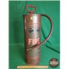 Image 1 : Fyr-Fyter Model C42-5/70 Brass 2-1/2 Gallon Pump Tank (24"H x 7-1/2"Dia) (SEE PICS!)