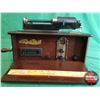 Image 2 : Modern Replica "Thomas Home Phonograph" Tape Player/Radio (Radio Works) (10"H x 17"W x 8-1/2"D) (SEE